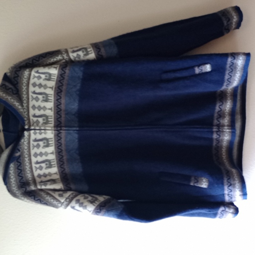 Alpaca World Zip Up Hooded Cozy Warm Winter Sweater Size XXL